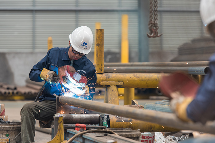 鹿泉网架焊接车间